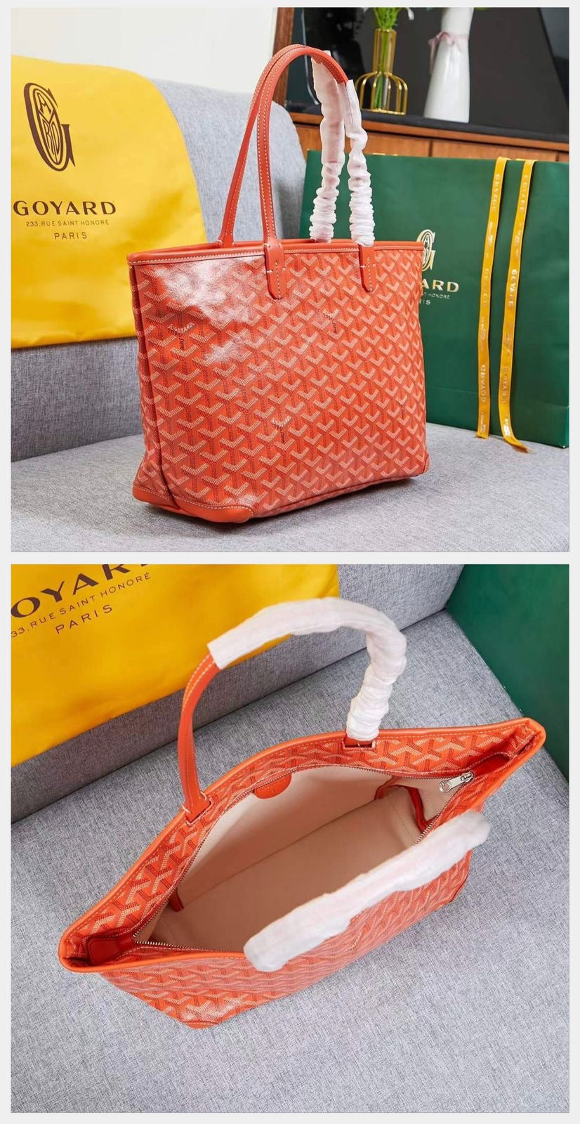 Goyard bag tote - with zipper