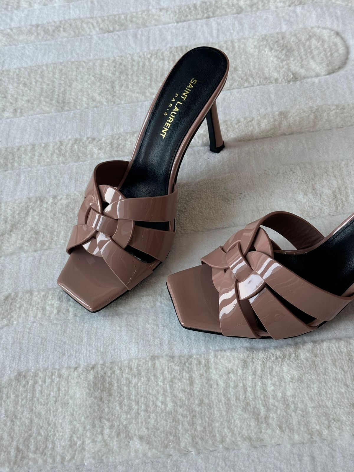 Ysl sandals heels  - shiny