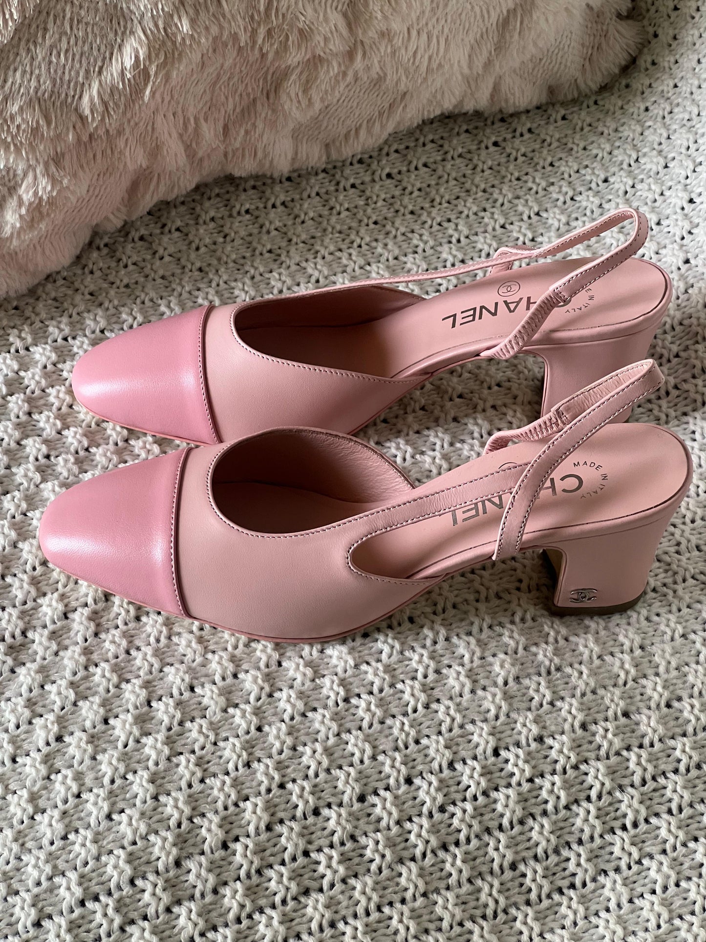 Chanel heels pink