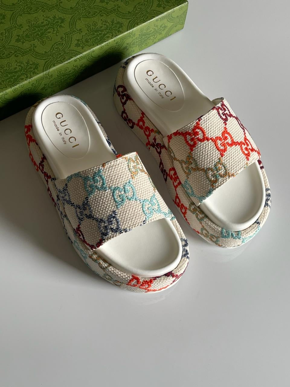 Gucci slippers- wedges