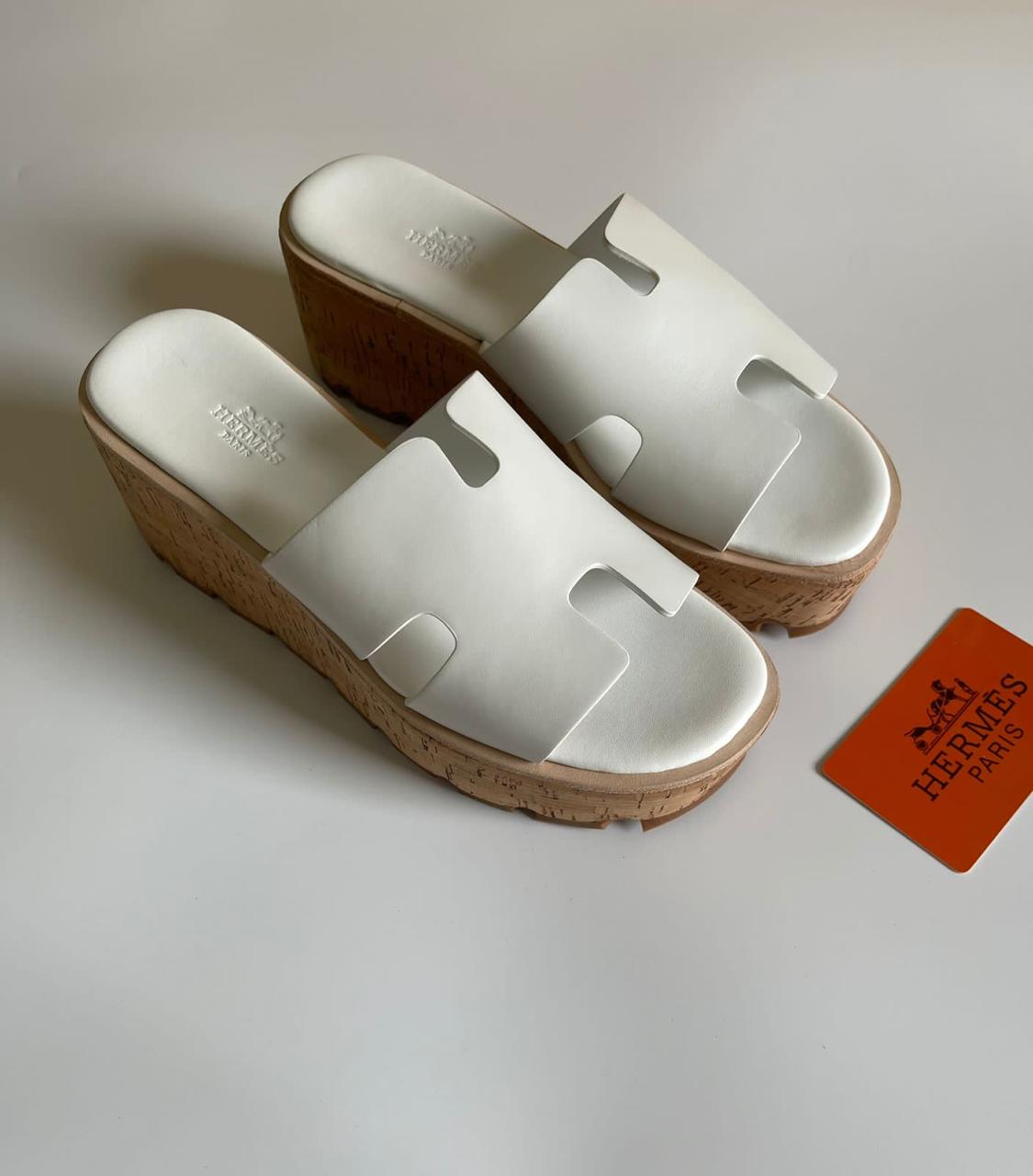 Hermes slippers- wedges