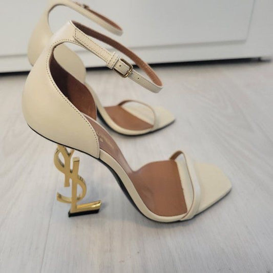 Ysl heels - beige