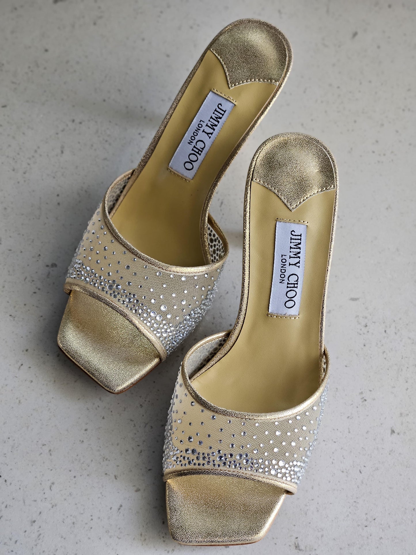 Jimmy choo sandals heels - gold